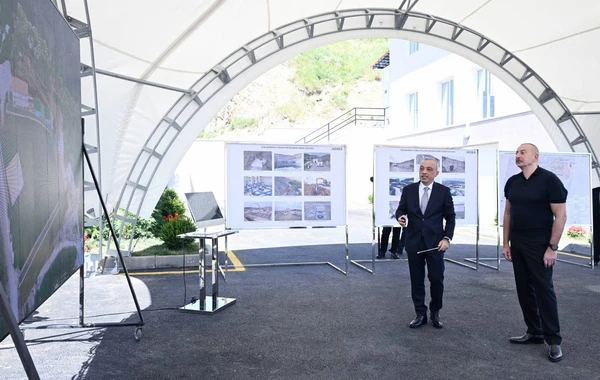 İlham Əliyev Şuşa sutəmizləyici qurğular kompleksinin açılışında iştirak edib - FOTO - YENİLƏNİB