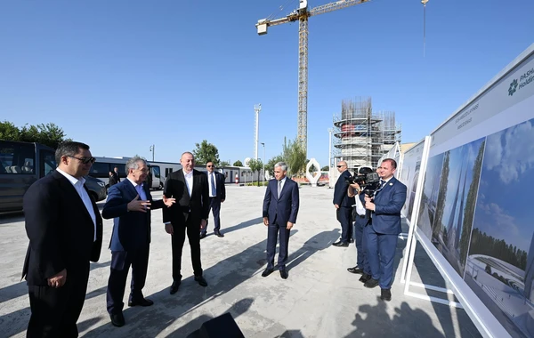 Azərbaycan, Özbəkistan və Qırğızıstan prezidentləri Şuşada gəziblər - YENİLƏNİB - FOTO