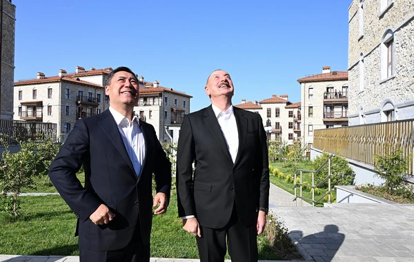 Azərbaycan, Özbəkistan və Qırğızıstan prezidentləri Şuşada gəziblər - YENİLƏNİB - FOTO