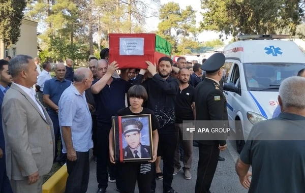 Birinci Qarabağ müharibəsində itkin düşmüş 6 şəhidlə Beyləqanda vida mərasimi keçirilib - FOTO