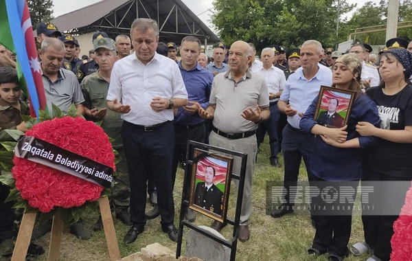 В Загатале простились с погибшим в Кельбаджаре военнослужащим - ФОТО