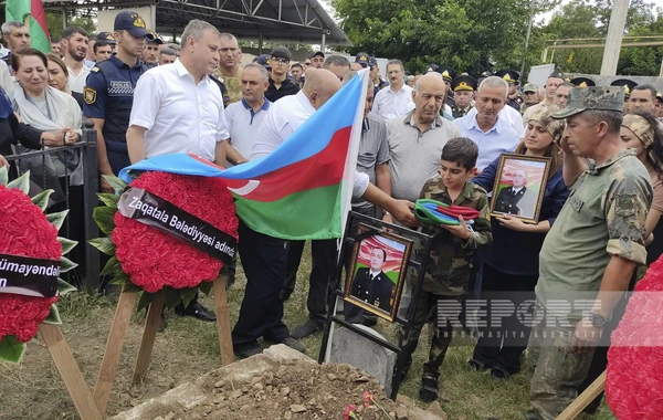 В Загатале простились с погибшим в Кельбаджаре военнослужащим - ФОТО