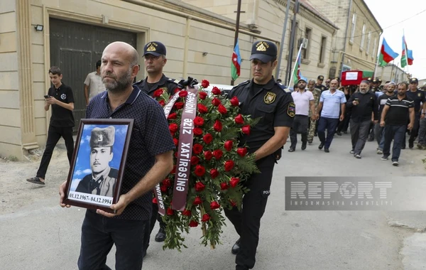 Maştağada Birinci Qarabağ müharibəsinin şəhidi Aydın Qurbanov dəfn edilib - FOTO - YENİLƏNİB