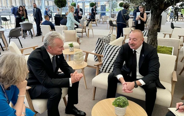 İlham Əliyev Oksfordda Litva Prezidenti ilə görüşüb - YENİLƏNİB - FOTO