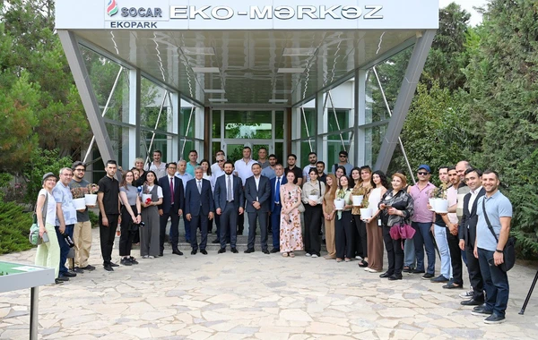 SOCAR-ın "Eko park"ına media nümayəndələri ilə görüş təşkil olunub - FOTO