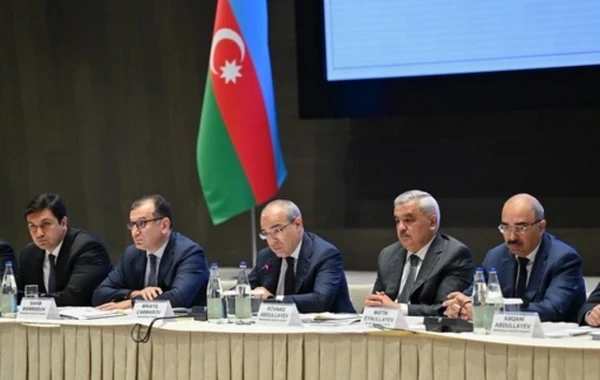 İqtisadiyyat Nazirliyində qeyri-neft sənayesi üzrə fəaliyyət göstərən sahibkarlarla görüş keçirilib - FOTO - YENİLƏNİB