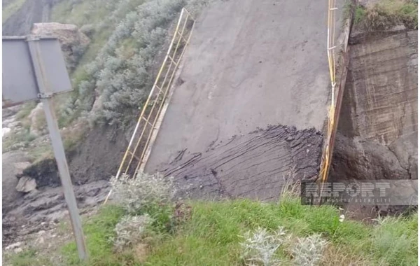Qubada sel körpünü uçurub, altı kəndin rayon mərkəzi ilə əlaqəsi kəsilib - FOTO