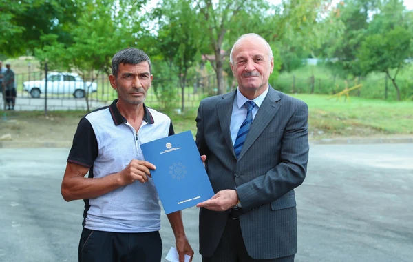 Şəhid ailələri və müharibə ilə əlaqədar əlilliyi olan şəxslərə daha 200 mənzil verilib - FOTO