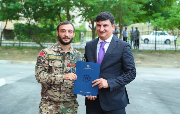 Şəhid ailələri və müharibə ilə əlaqədar əlilliyi olan şəxslərə daha 200 mənzil verilib - FOTO