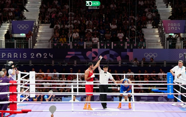 Paris-2024: Azərbaycan boksçusu Murad Allahverdiyev qələbə qazandı - VİDEO