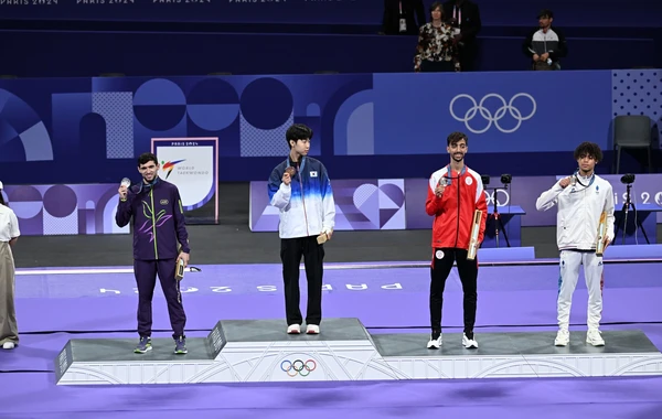 Paris-2024: Azərbaycan taekvondoçusu gümüş medal qazanıb - FOTO