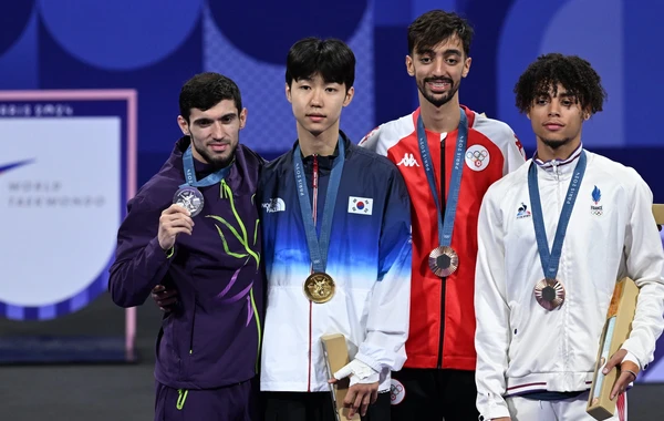 Paris-2024: Azərbaycan taekvondoçusu gümüş medal qazanıb - FOTO