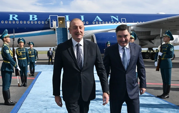 Azərbaycan Prezidenti İlham Əliyev Qazaxıstanda səfərdədir - FOTO