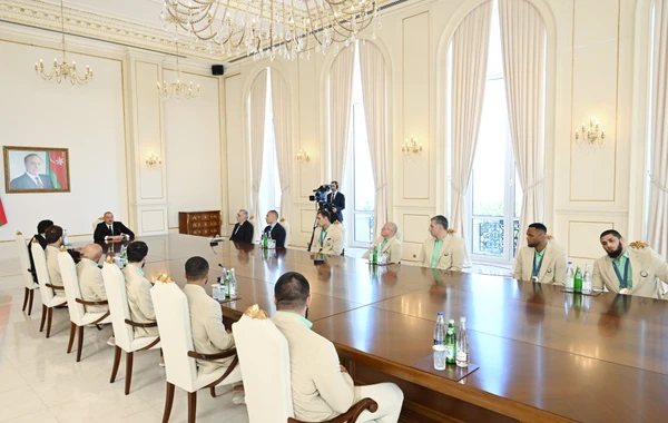 Prezident Paris Yay Olimpiya Oyunlarında medal qazanmış Azərbaycan idmançılarını və onların məşqçilərini qəbul edib - YENİLƏNİB - FOTO