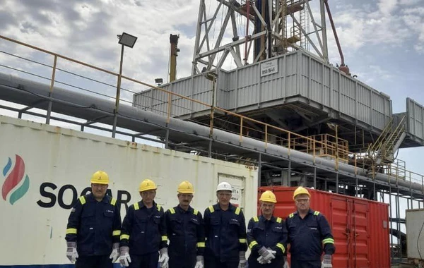 SOCAR "Günəşli" yatağında yeni hasilat quyusunu istismara verib - FOTO