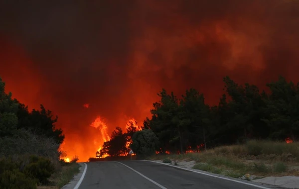 Türkiyənin məşhur kurort zonası YANIR - FOTOLAR