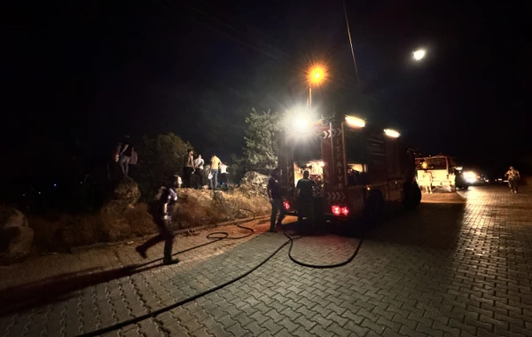 Atəşfəşanlıq Kayseridə meşə yanğınına səbəb olub