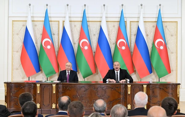Azərbaycan və Rusiya prezidentləri mətbuata bəyanatlarla çıxış ediblər - YENİLƏNİB-2 - FOTO