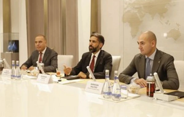 Rövşən Nəcəf Gürcüstan Futbol Federasiyasının prezidenti ilə görüşüb - FOTO