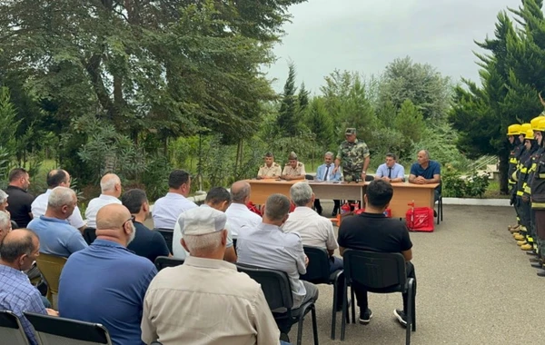 Meşələrdə yanğın təhlükəsizliyi məsələləri müzakirə olunub - FOTO