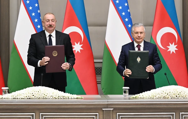 Подписаны азербайджано-узбекские документы - ОБНОВЛЕНО + ФОТО