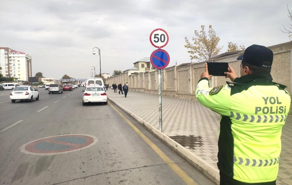 Naxçıvan DYP qaydaları pozan sürücüləri CƏRİMƏLƏYİB