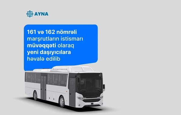Bakıda iki marşrutun istismarı müvəqqəti yeni daşıyıcılara həvalə edilib