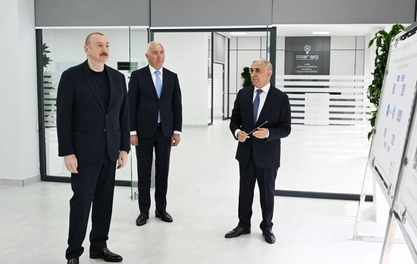Prezident İlham Əliyev Laçın Elektrik Şəbəkəsi Rəqəmsal İdarəetmə Mərkəzinin açılışında iştirak edib