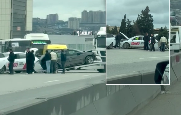 Bakı-Sumqayıt yolunda 5 maşın toqquşub