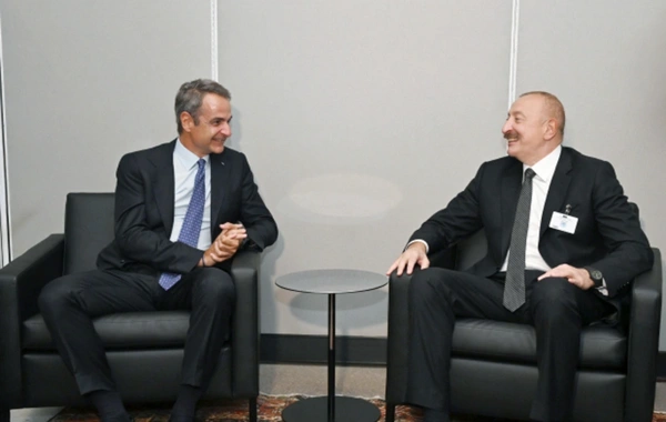 İlham Əliyev BMT-nin Nyu-Yorkdakı mənzil-qərargahında Yunanıstanın Baş naziri ilə görüşüb