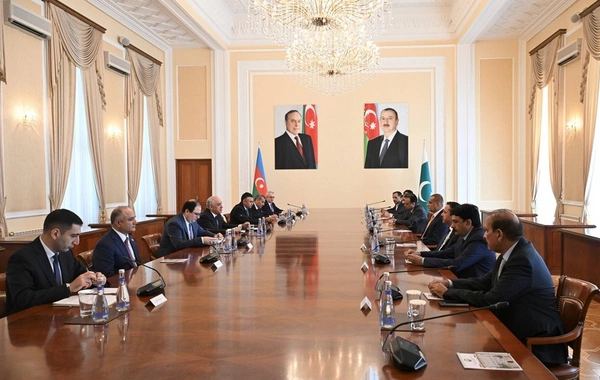 Əli Əsədov Pakistan Milli Assambleyasının sədri ilə görüşüb