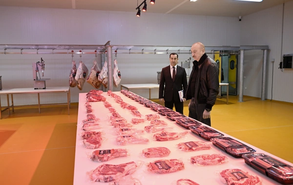 Prezident İlham Əliyev Şamaxıda "Şirvan Aqro" heyvandarlıq kompleksinin açılışında iştirak edib