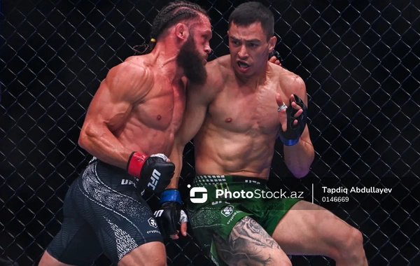 UFC Fight Night Baku: Rafael Fiziyev əsas döyüşdə nokautla qələbə qazandı