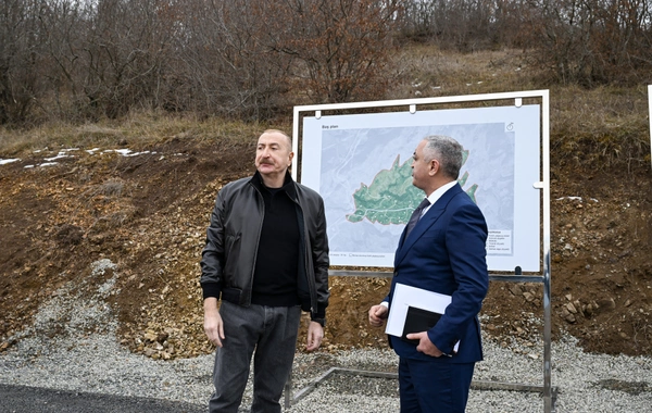 Prezident İlham Əliyev Ağdərə rayonunun Heyvalı kəndində görülmüş işlərlə tanış olub