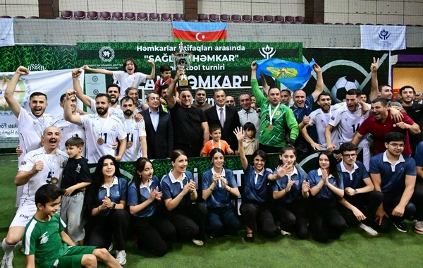 Azərbaycan Həmkarlar İttifaqları Konfederasiyasının təşkilatçılığı ilə keçirilən minifutbol turniri başa çatıb