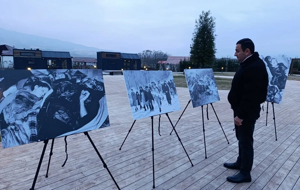 Xocalıda soyqırım qurbanlarının xatirəsinə flaşmob keçirilib