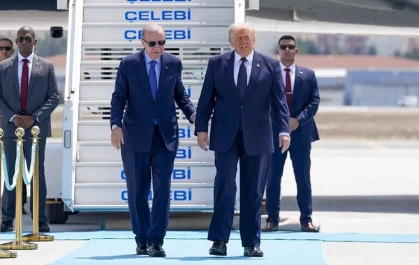 Ərdoğan Donald Trampı hava limanında qarşıladı
