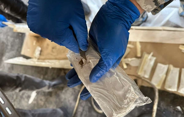 Naxçıvanda xüsusi üsulla gizlədilmiş 39 kiloqramdan artıq heroin aşkarlanıb