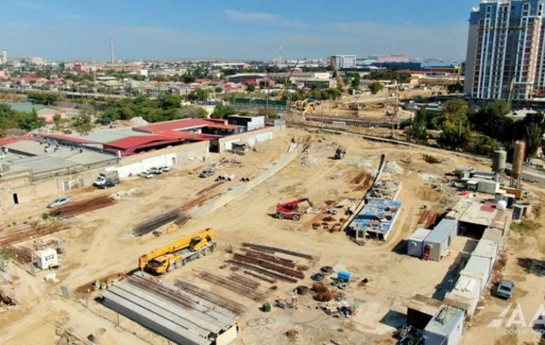 Bakıda yeni avtomobil yolunun inşasından GÖRÜNTÜLƏR
