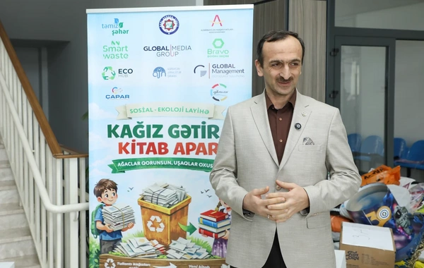 "Kağız gətir - kitab apar" sosial-ekoloji layihəsinə start verildi