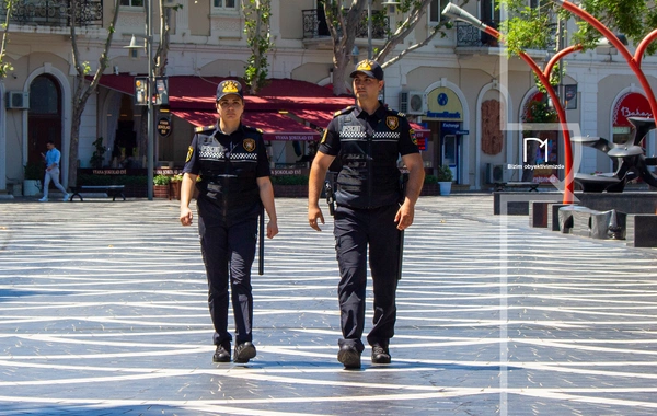 Polis Günündə də post başında – Bakının küçələrindən diqqətçəkən FOTOLAR