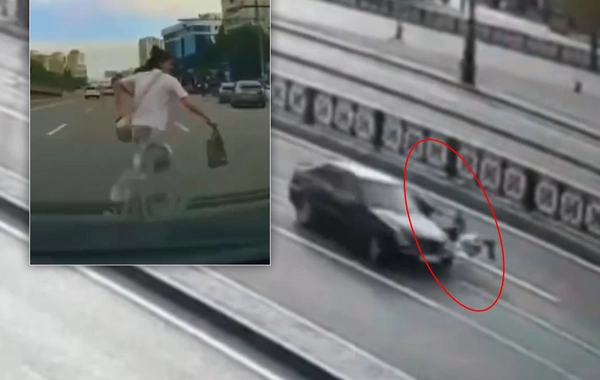 Sürücülərin kütləvi şəkildə qəza törətdiyi görüntülər yayıldı