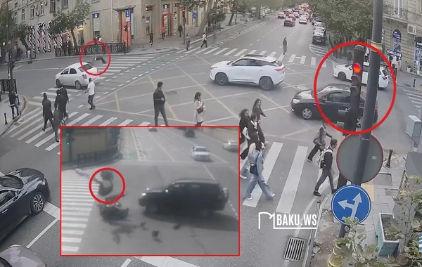 Bakıda motosiklet və skuter sürücülərinin törətdiyi qəzadan GÖRÜNTÜLƏR