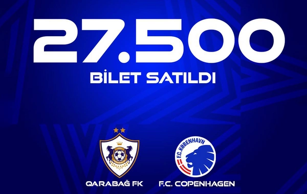 Çempionlar Liqası: Qarabağın oyununa 27 500 bilet satılıb