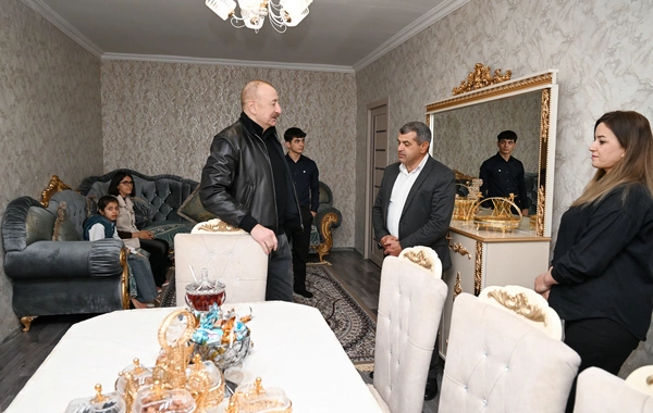 Президент Ильхам Алиев ознакомился с работами, проделанными в селе Ашагы Оратаг Агдеринского района