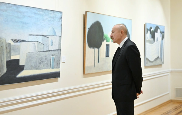 Prezident İlham Əliyev, birinci xanım Mehriban Əliyeva və ailə üzvləri "Mənim Abşeronum: Üstə gəl" adlı retrospektiv sərgi ilə tanış olublar