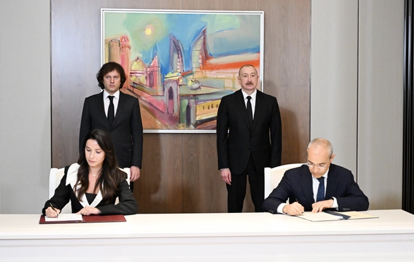 İlham Əliyevin Gürcüstanın Baş naziri ilə görüşü olub