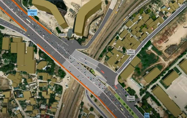 Bakıda iki küçənin kəsişməsində yol hərəkəti yenidən təşkil edilir