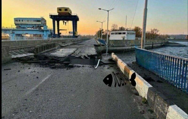 Rusiya ordusu Ukraynanın su elektrik stansiyasını vurub - ANBAAN GÖRÜNTÜ