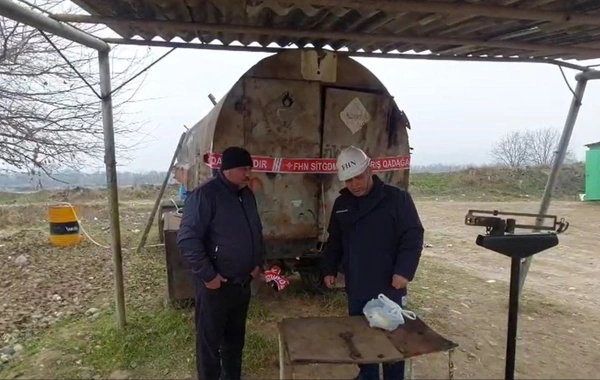 Qanunsuz işləyən maye qazdoldurma məntəqəsinin istismarı FHN tərəfindən dayandırılıb
